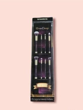 Purple 8-Piece Makeup Brush Set